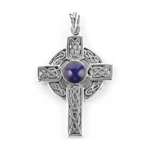 Pendentifs Croix Celtique lapiz lazuli